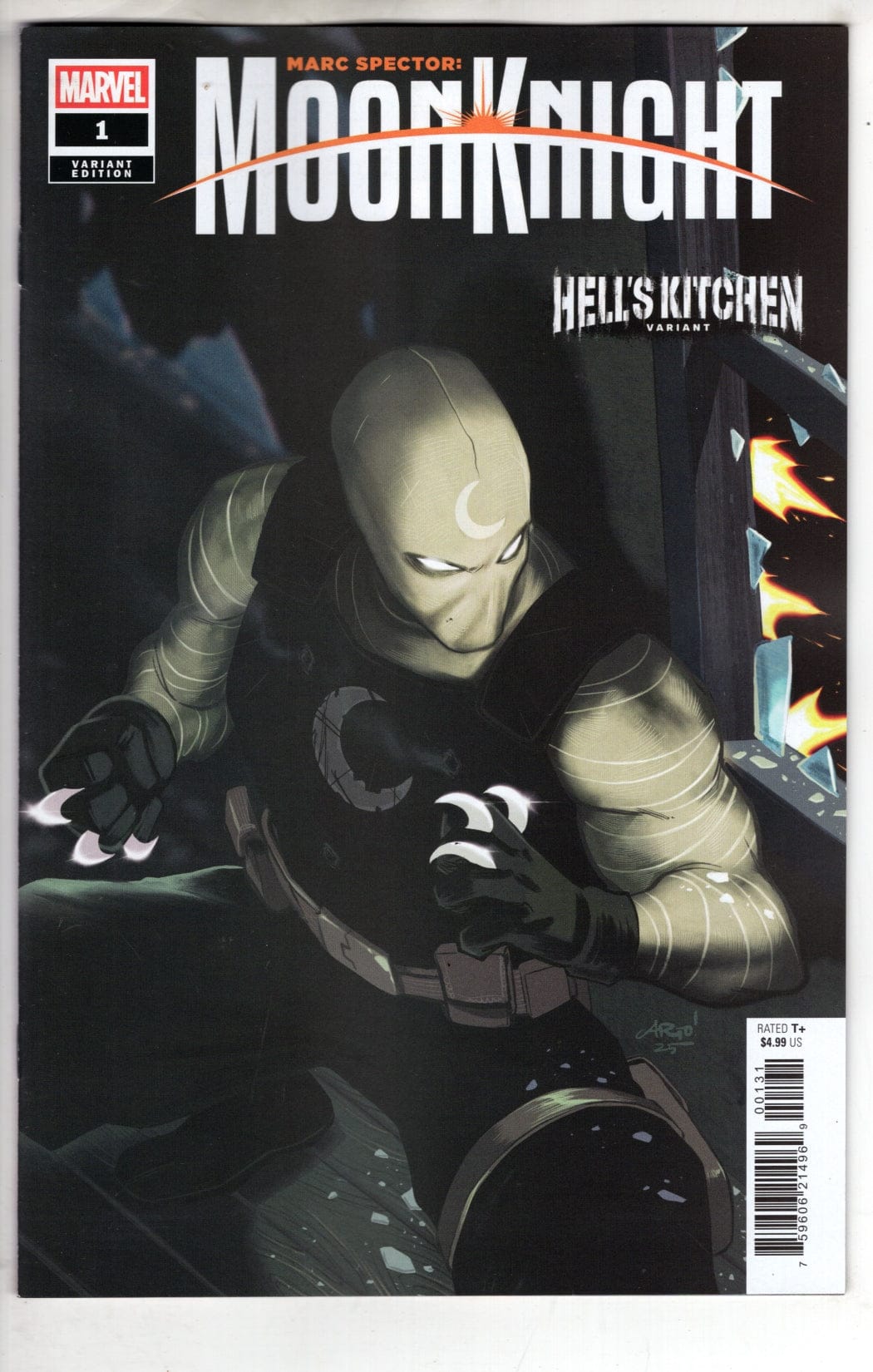 Marvel NEW THIS WEEK MARC SPECTOR: MOON KNIGHT #1 ARIO ANINDITO HELL'S KITCHEN VARIANT (VF/NM)