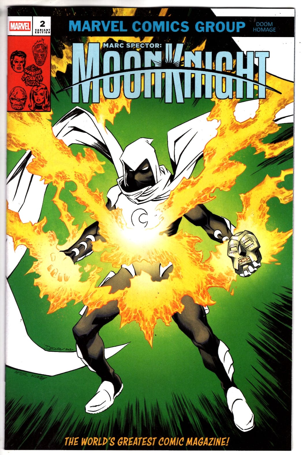 Marvel NEW THIS WEEK MARC SPECTOR: MOON KNIGHT #2  DOOM HOMAGE VARIANT (VF/NM)