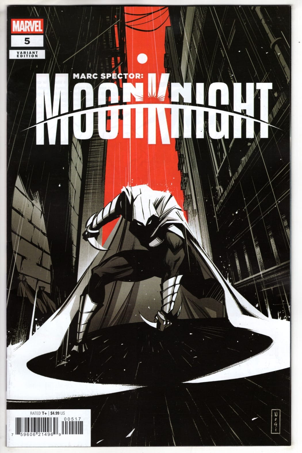 Marvel NEW THIS WEEK MARC SPECTOR: MOON KNIGHT #5 NOGI SAN VARIANT (VF/NM)