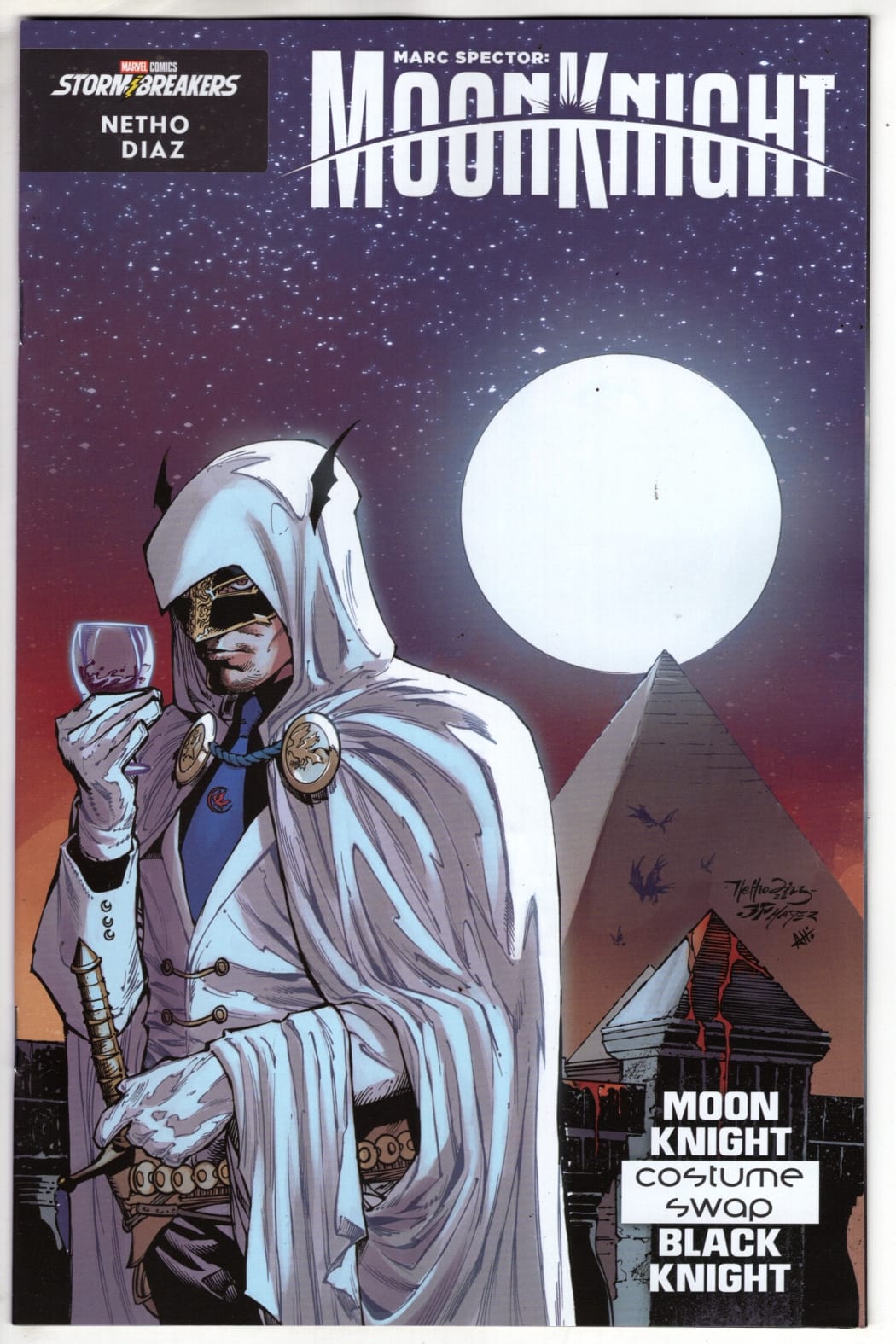 Marvel NEW THIS WEEK MARC SPECTOR: MOON KNIGHT #6 NETHO DIAZ HELLFIRE COSTUME SWAP VARIANT (VF/NM)