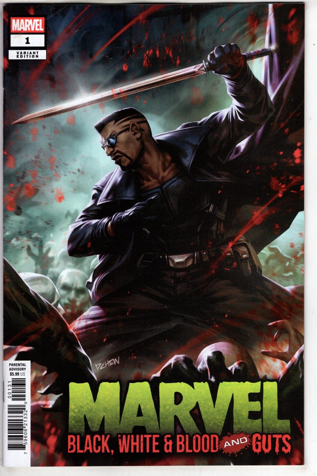 Marvel NEW THIS WEEK MARVEL: BLACK  WHITE & BLOOD AND GUTS #1 DERRICK CHEW VARIANT
