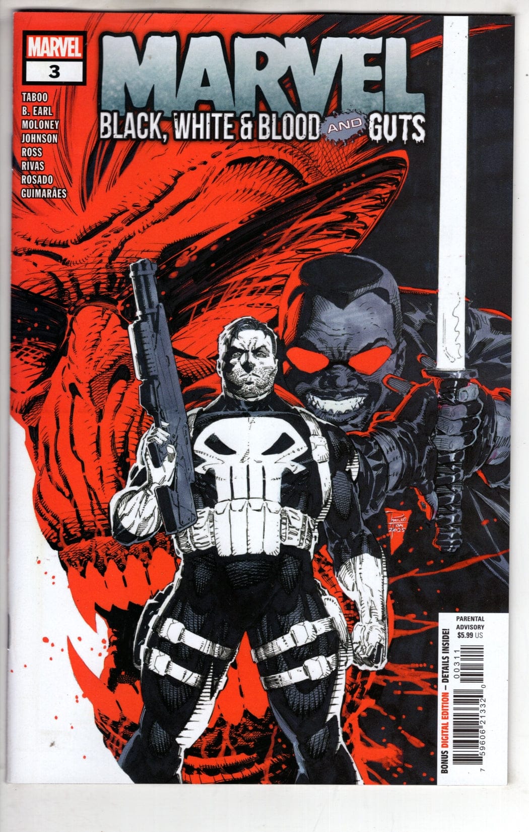 Marvel NEW THIS WEEK MARVEL: BLACK  WHITE & BLOOD AND GUTS #3