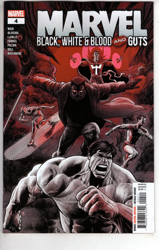 Marvel NEW THIS WEEK MARVEL: BLACK  WHITE & BLOOD AND GUTS #4 (VF/NM)