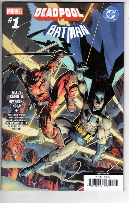 Marvel NEW THIS WEEK MARVEL/DC: DEADPOOL/BATMAN #1 ADAM KUBERT 3RD PRINTING VARIANT