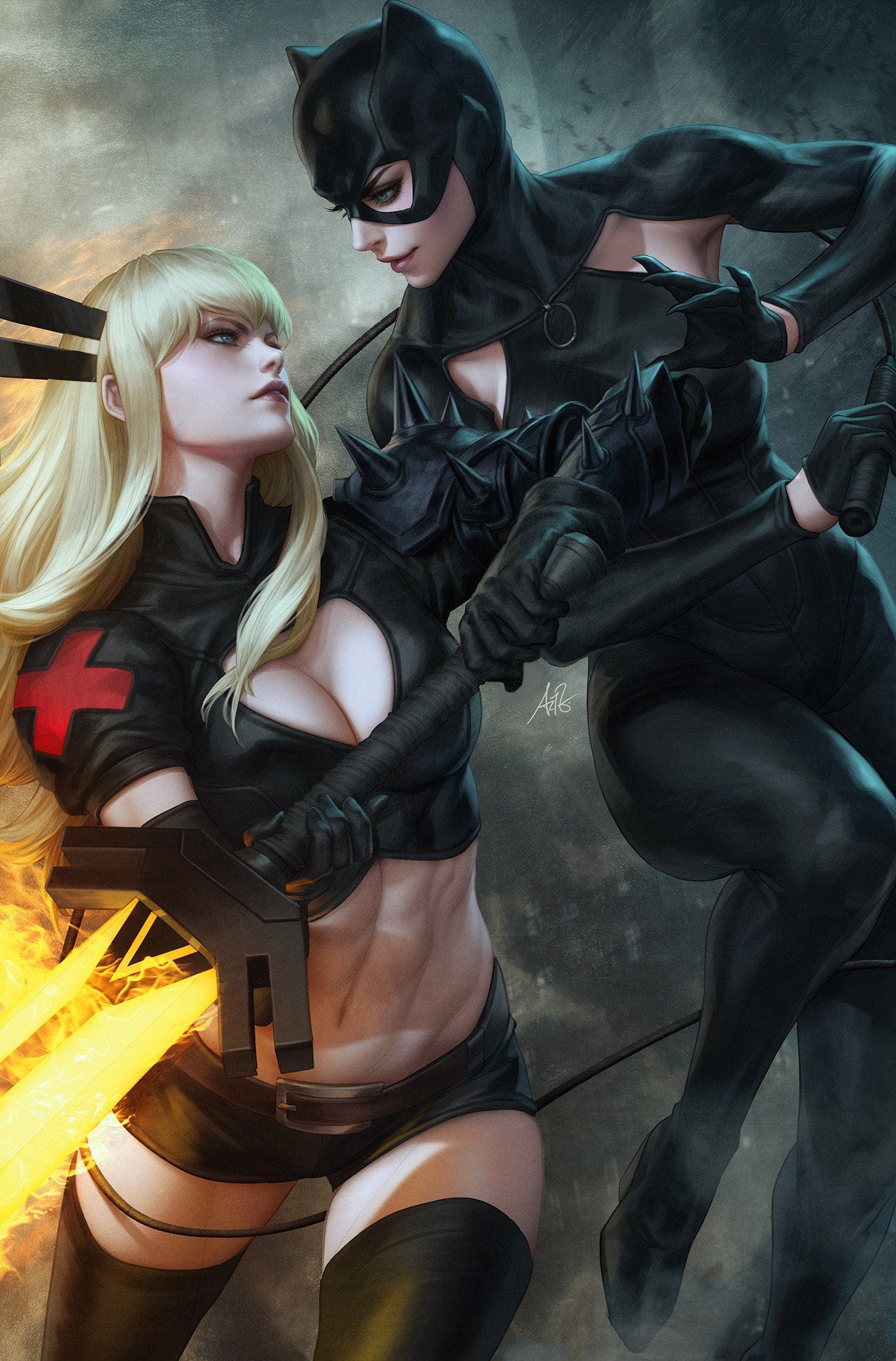 Marvel NEW THIS WEEK MARVEL/DC: DEADPOOL/BATMAN #1 ARTGERM VIRGIN VARIANT