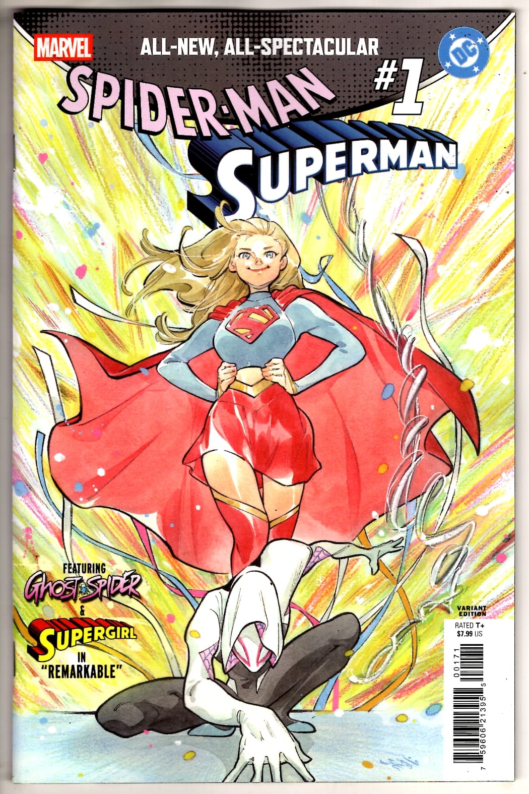 Marvel NEW THIS WEEK MARVEL/DC: SPIDER-MAN/SUPERMAN #1 CVR E PEACH MOMOKO VARIANT (VF/NM)