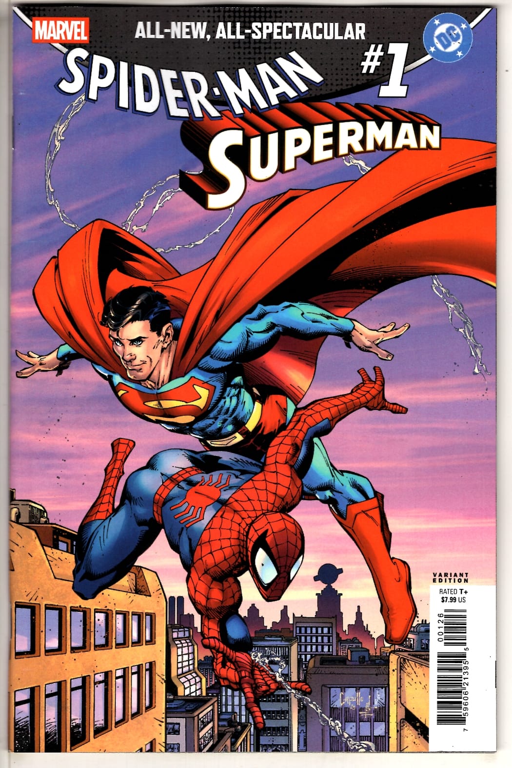 Marvel NEW THIS WEEK MARVEL/DC: SPIDER-MAN/SUPERMAN #1 CVR N GREG CAPULLO VARIANT (VF/NM)