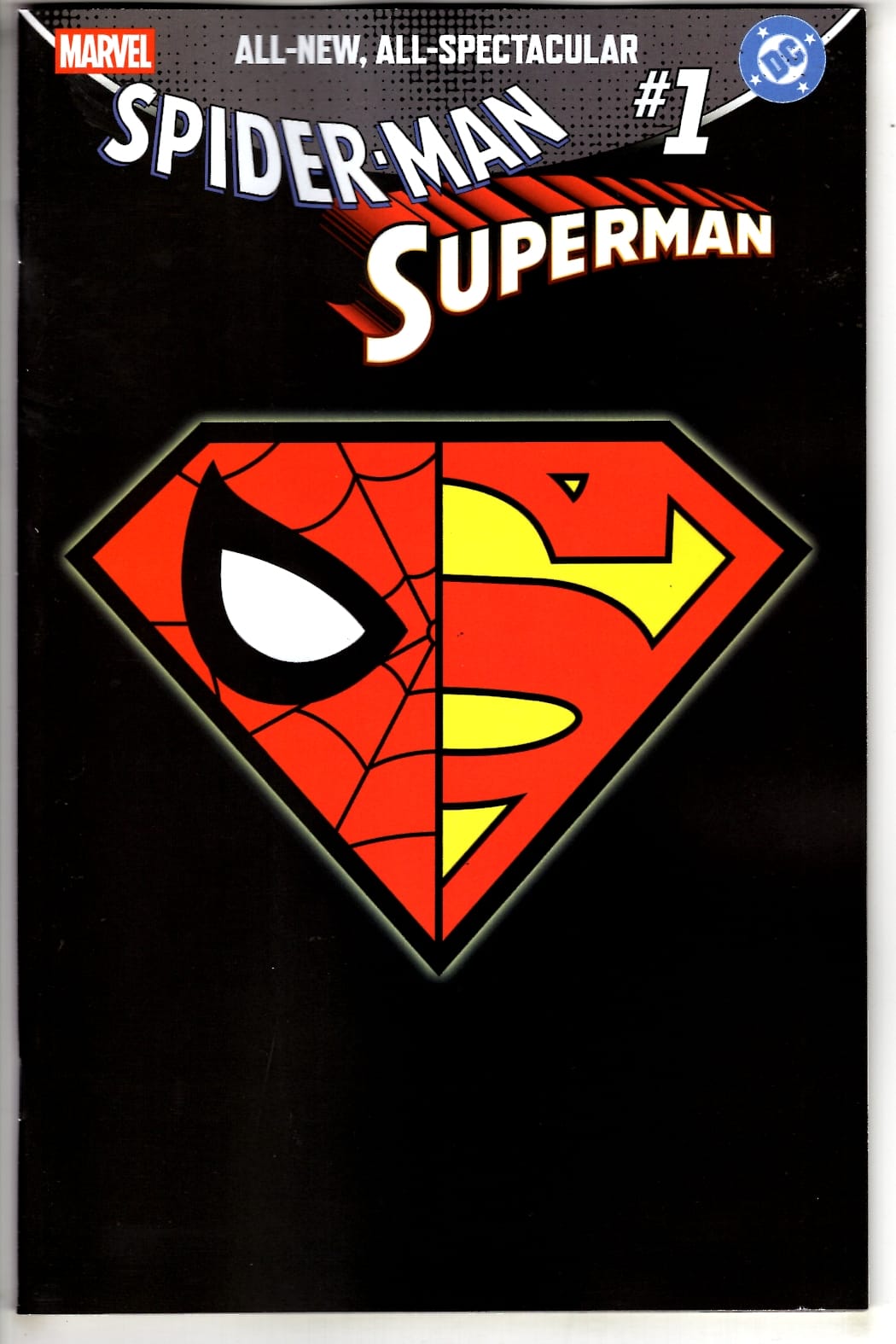 Marvel NEW THIS WEEK MARVEL/DC: SPIDER-MAN/SUPERMAN #1 CVR R LOGO MASHUP VARIANT (VF/NM)