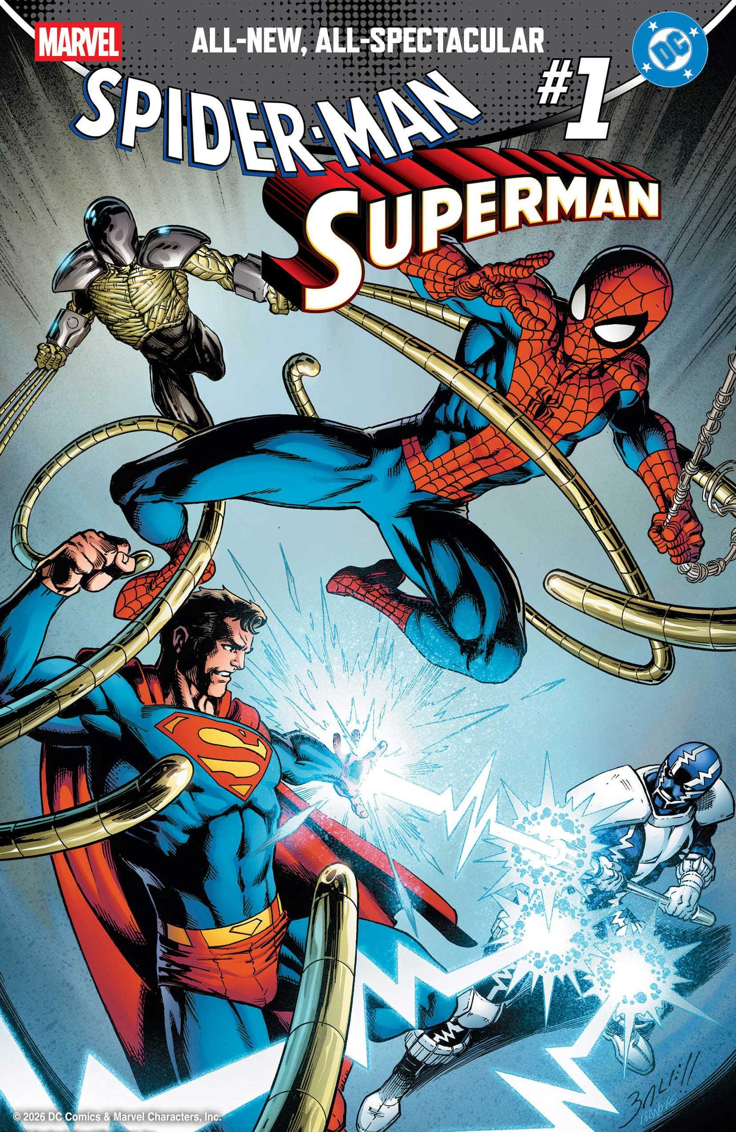 Marvel NEW THIS WEEK MARVEL/DC: SPIDER-MAN/SUPERMAN #1 CVR T  FOIL VARIANT (VF/NM)