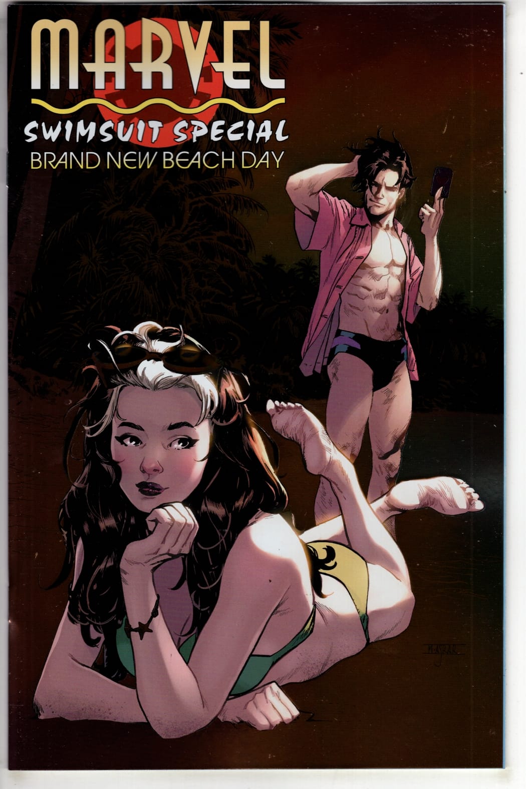 Marvel NEW THIS WEEK MARVEL SWIMSUIT SPECIAL: BRAND NEW BEACH DAY #1 MAHMUD ASRAR FOIL VARIANT (VF/NM)