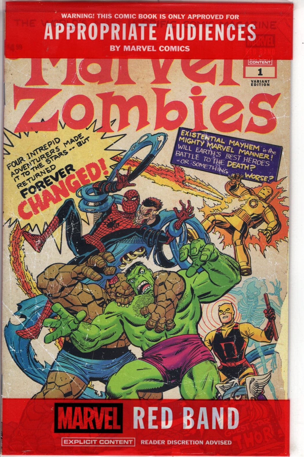 Marvel NEW THIS WEEK MARVEL ZOMBIES: RED BAND #1 SCOTT KOBLISH RETRO ZOMBIE VARIANT [POLYBAGGED]