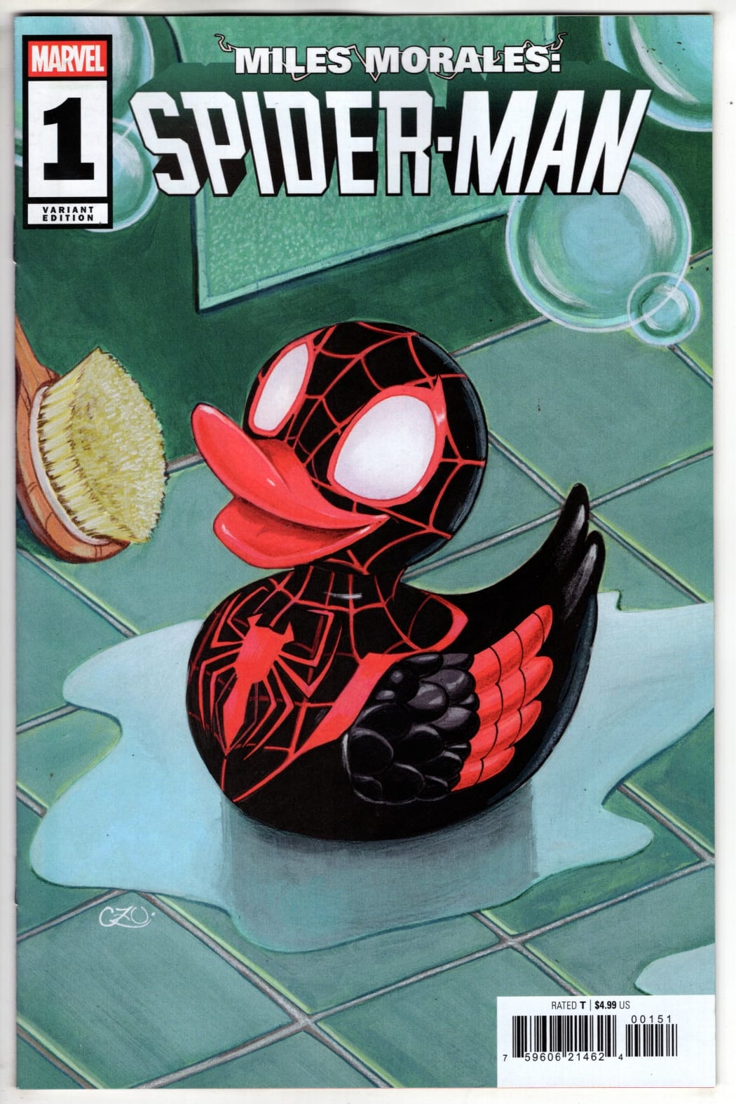 Marvel NEW THIS WEEK MILES MORALES: SPIDER-MAN #1 CHRISSIE ZULLO MARVEL DUCK VARIANT (VF/NM)