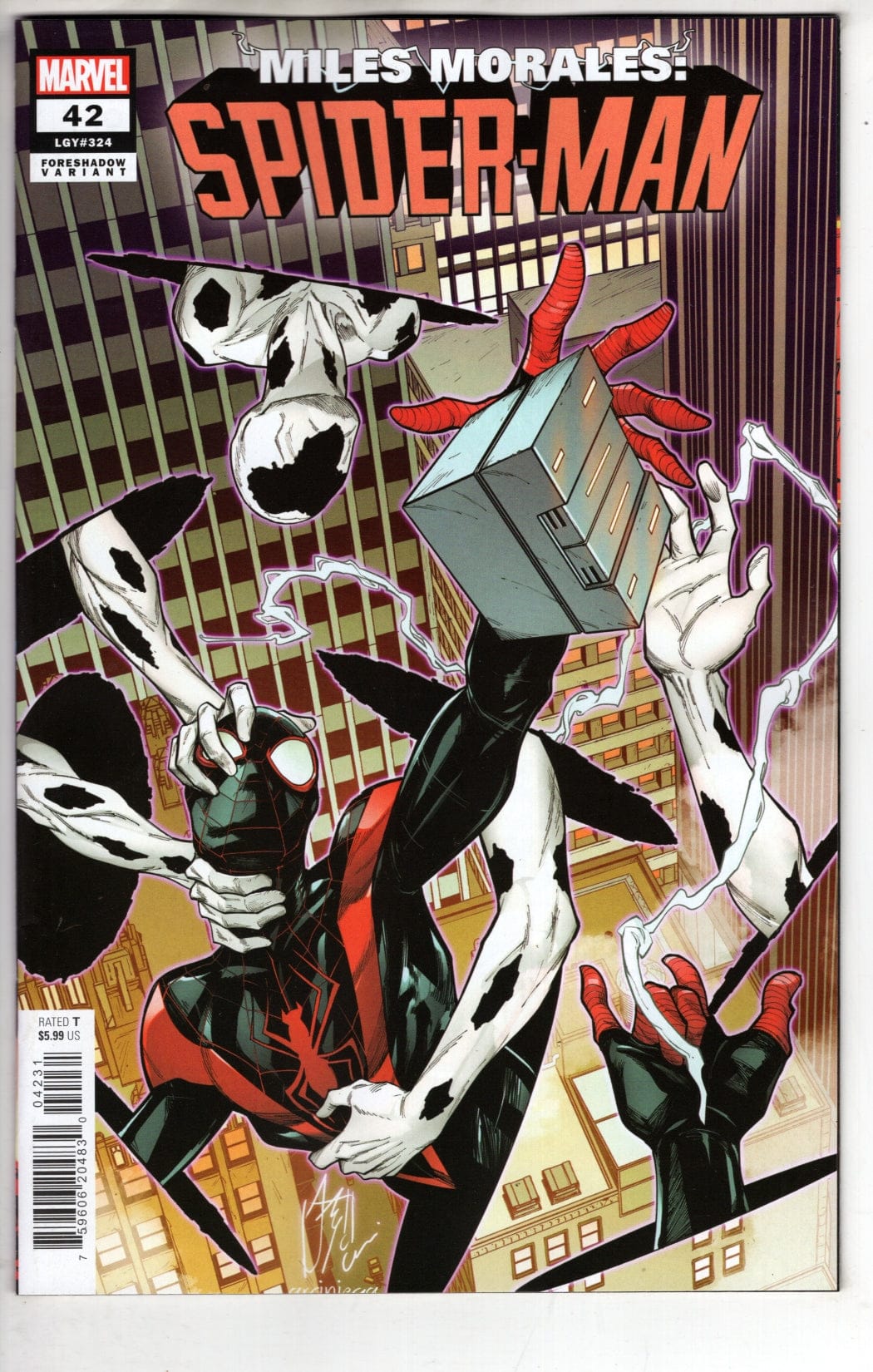 Marvel NEW THIS WEEK MILES MORALES: SPIDER-MAN #42 STEFANO CASELLI FORESHADOW VARIANT (VF/NM)