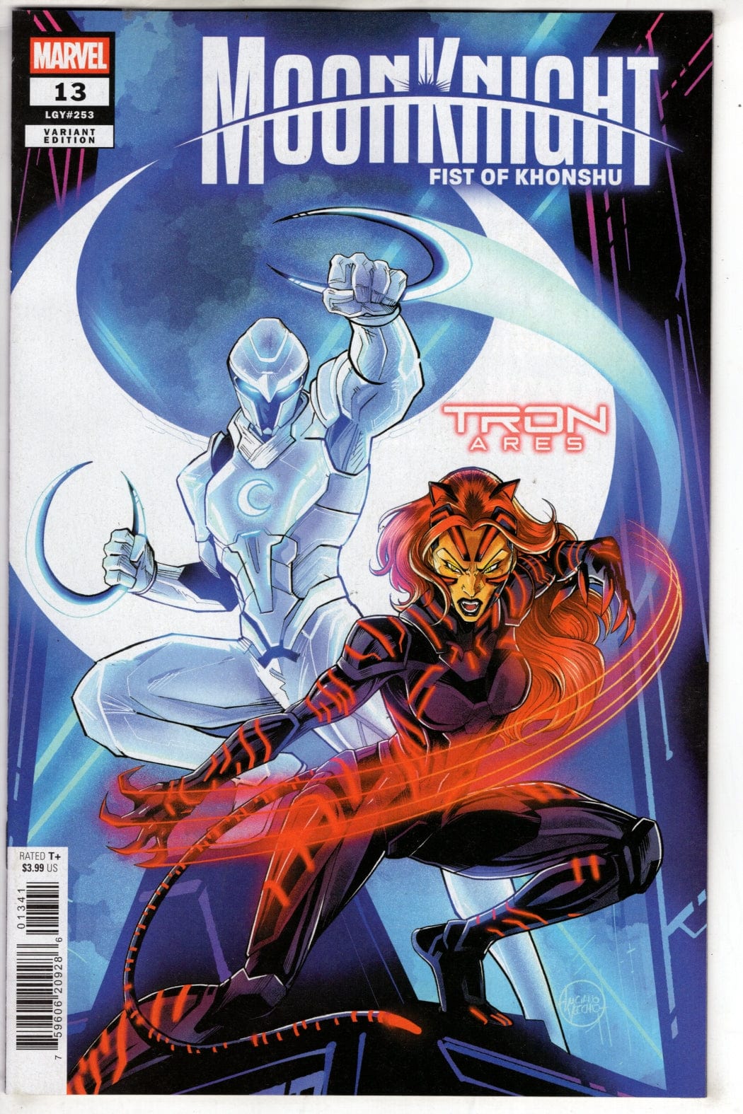 Marvel NEW THIS WEEK MOON KNIGHT: FIST OF KHONSHU #13 LUCIANO VECCHIO TRON: ARES VARIANT
