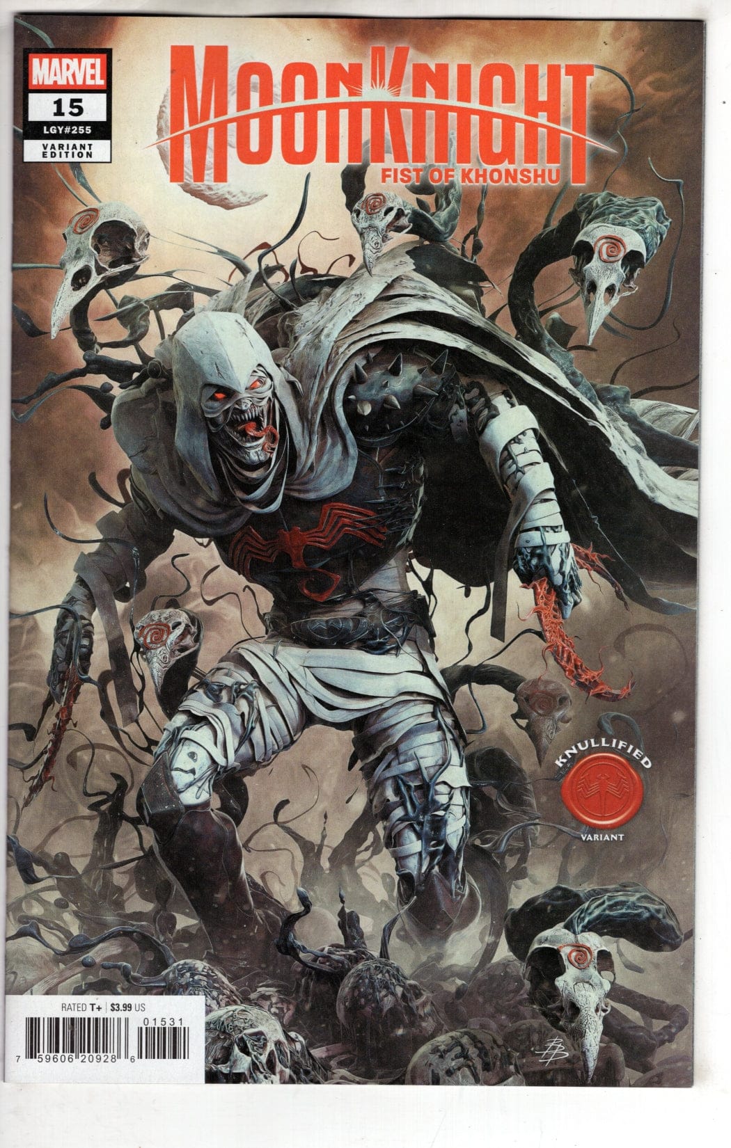 Marvel NEW THIS WEEK MOON KNIGHT: FIST OF KHONSHU #15 BJORN BARENDS KNULLIFIED VARIANT
