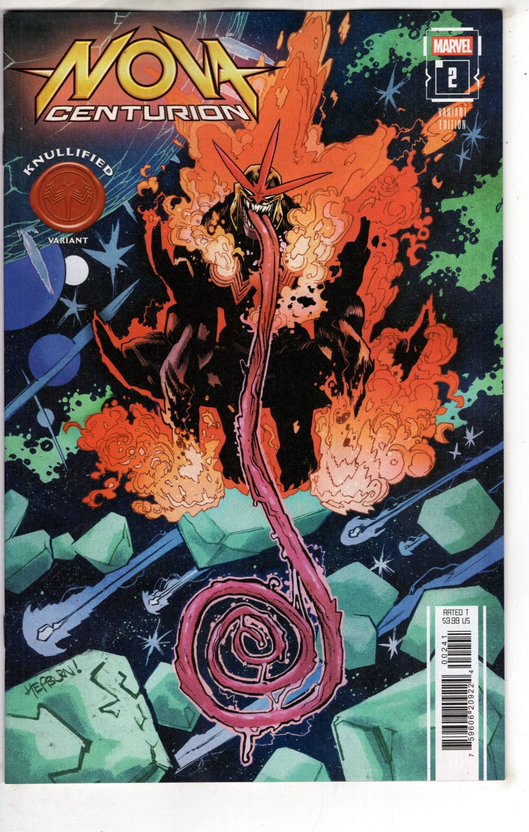 Marvel NEW THIS WEEK NOVA: CENTURION #2 SCOTT HEPBURN KNULLIFIED VARIANT