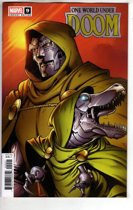 Marvel NEW THIS WEEK ONE WORLD UNDER DOOM #9  DOOMASAUR VARIANT [VF/NM]