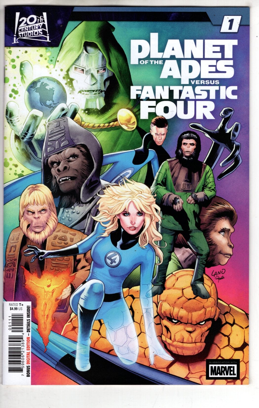 Marvel NEW THIS WEEK PLANET OF THE APES VS. FANTASTIC FOUR #1 (VF/NM)