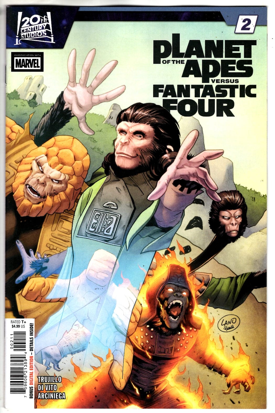 Marvel NEW THIS WEEK PLANET OF THE APES VS. FANTASTIC FOUR #2 (VF/NM)