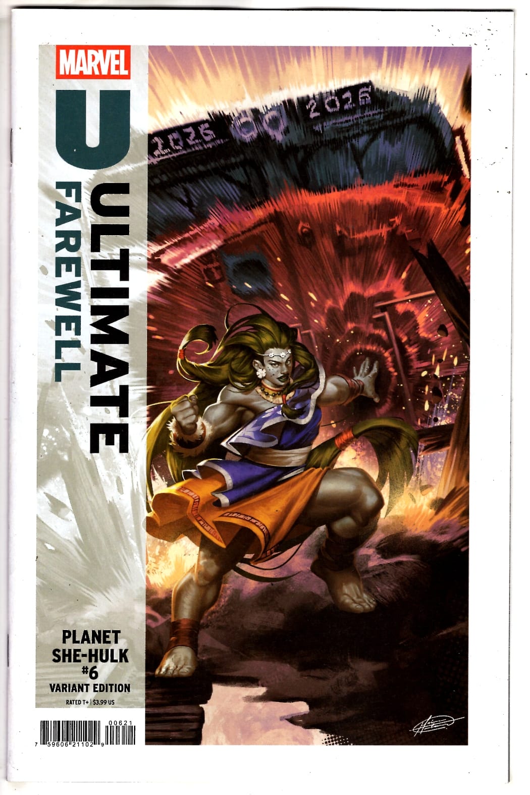 Marvel NEW THIS WEEK PLANET SHE-HULK #6 MATEUS MANHANINI ULTIMATE FAREWELL VARIANT (VF/NM)