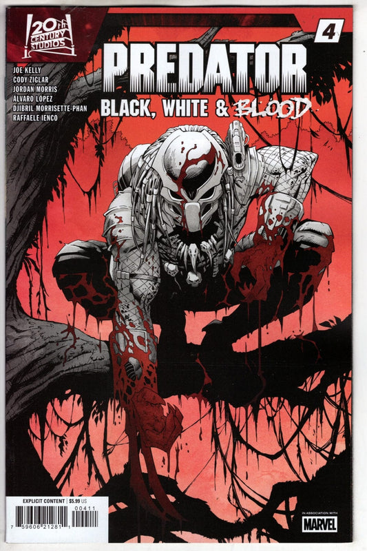 Marvel NEW THIS WEEK PREDATOR: BLACK  WHITE & BLOOD #4