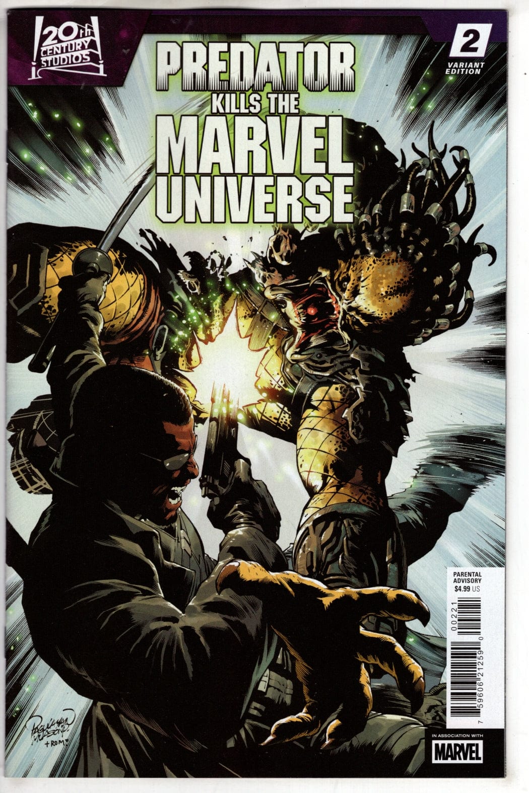 Marvel NEW THIS WEEK PREDATOR KILLS THE MARVEL UNIVERSE #2 CARLO PAGULAYAN HUNTING THE HUNTERS VARIANT
