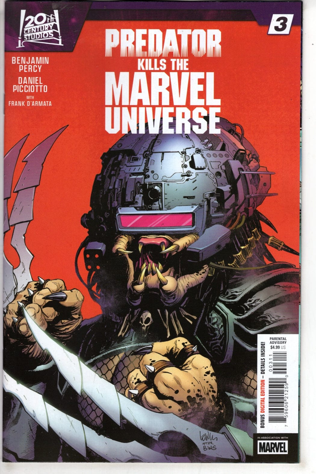 Marvel NEW THIS WEEK PREDATOR KILLS THE MARVEL UNIVERSE #3