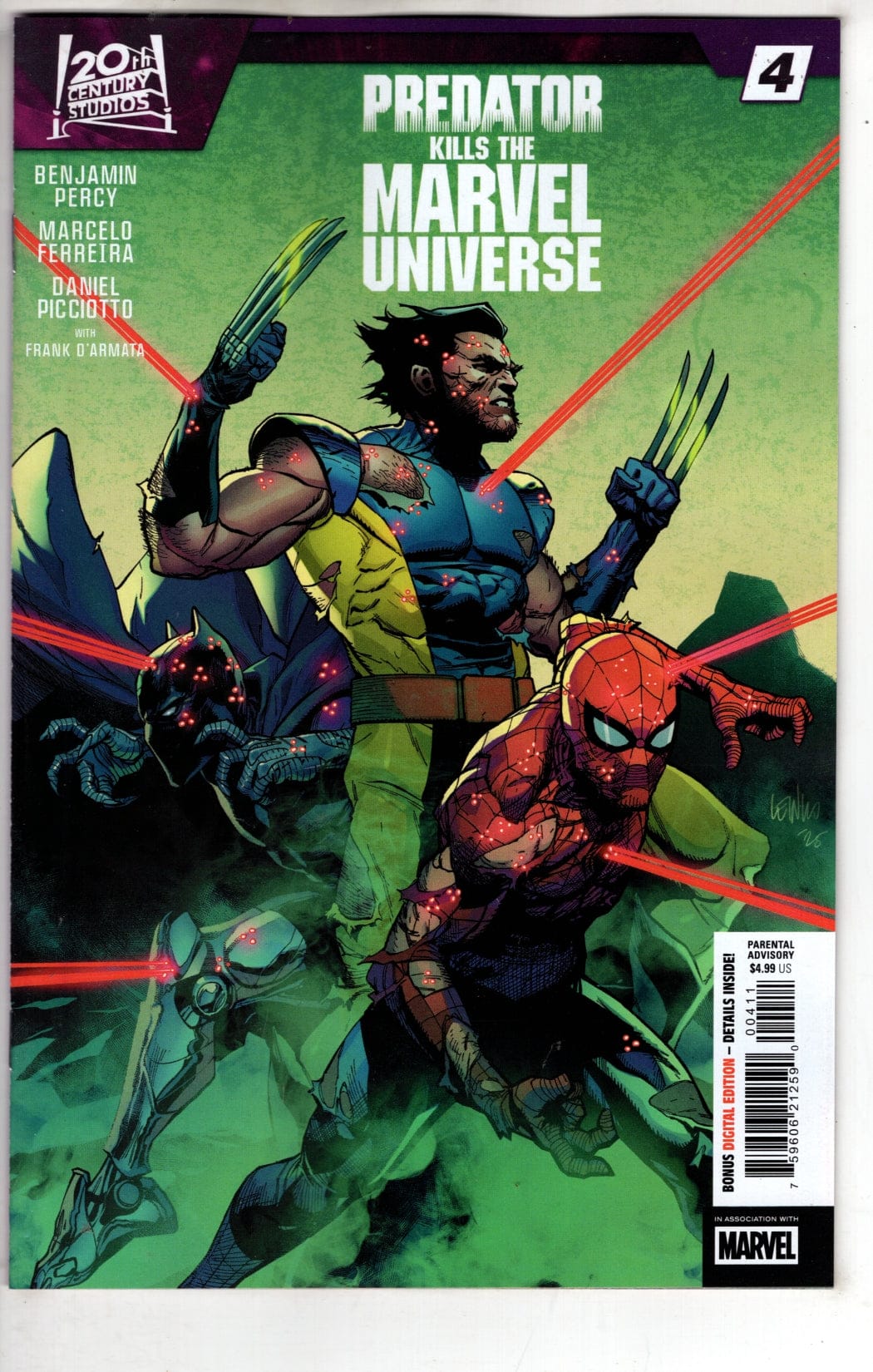 Marvel NEW THIS WEEK PREDATOR KILLS THE MARVEL UNIVERSE #4 [VF/NM]