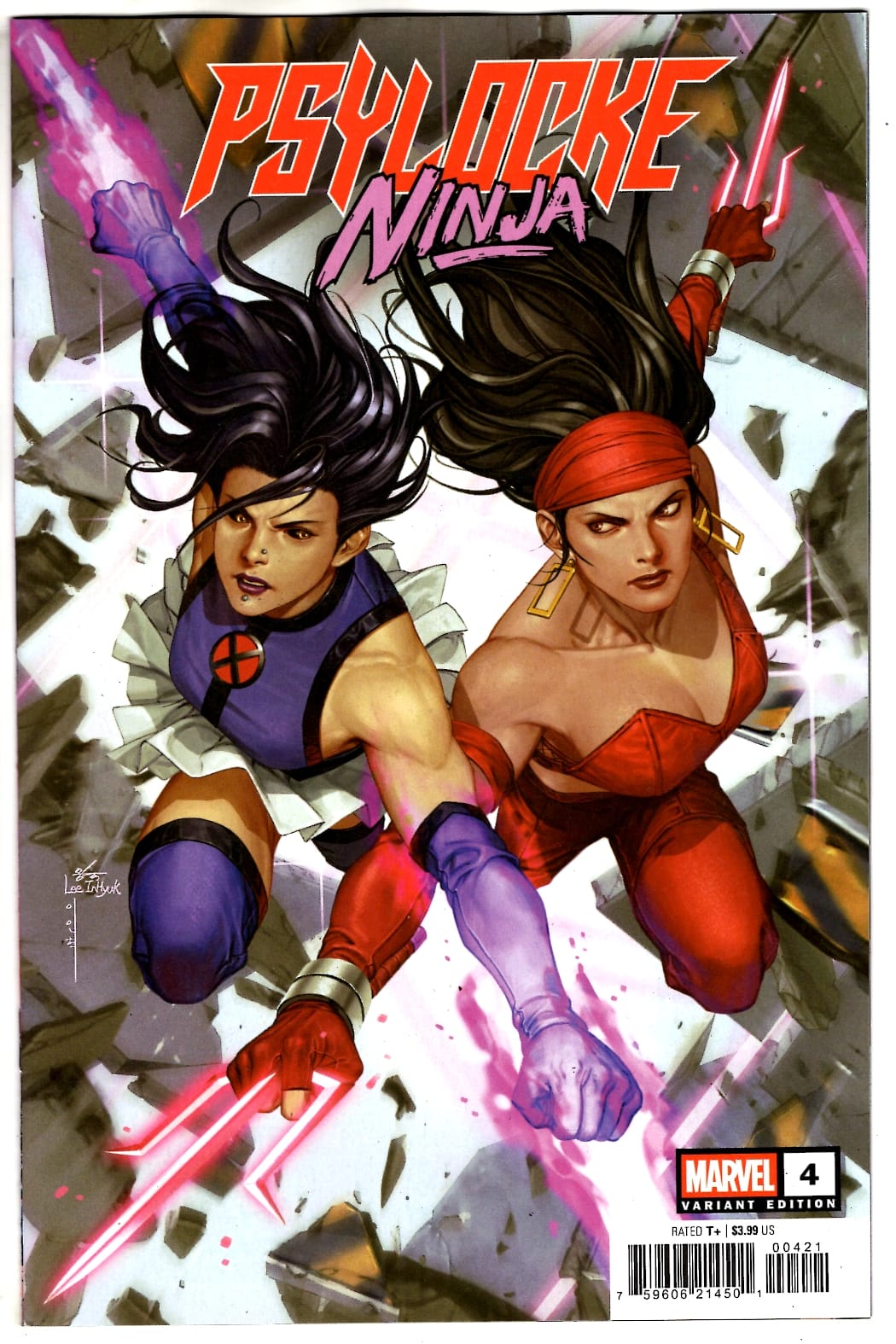 Marvel NEW THIS WEEK PSYLOCKE: NINJA #4 INHYUK LEE VERSUS ELEKTRA VARIANT (VF/NM)