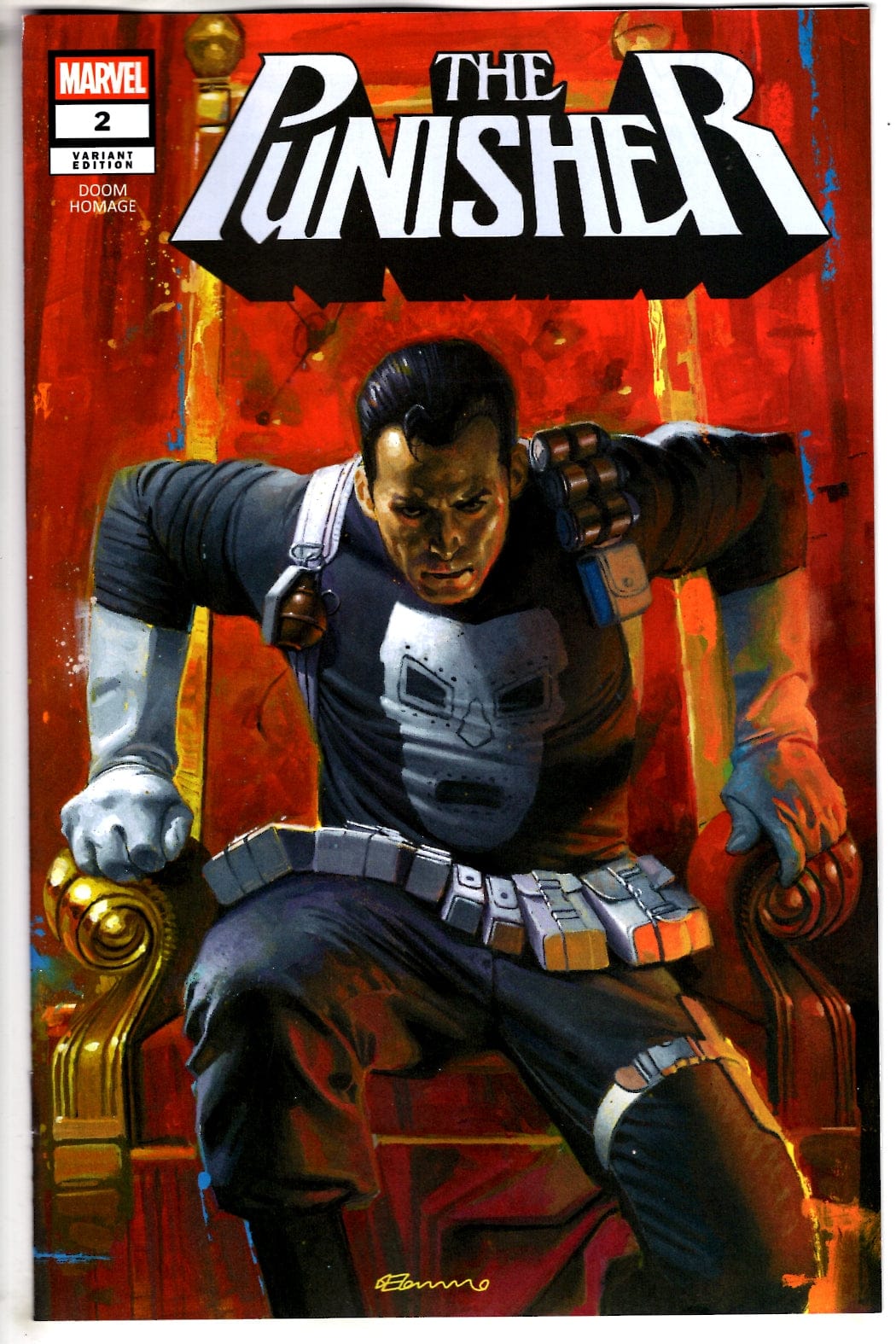 Marvel NEW THIS WEEK PUNISHER #2  DOOM HOMAGE VARIANT (VF/NM)