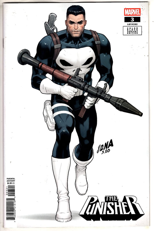 Marvel NEW THIS WEEK PUNISHER #3 DAVID NAKAYAMA COLOR BLOCK WHITE VARIANT (VF/NM)
