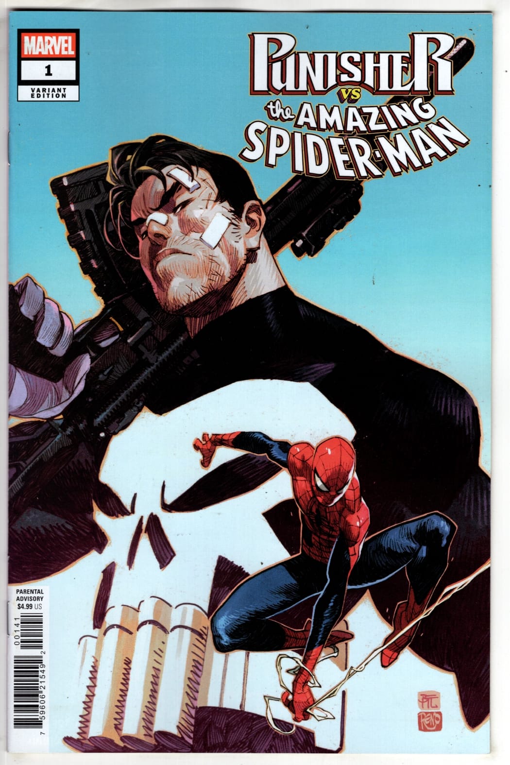 Marvel NEW THIS WEEK PUNISHER VS. SPIDER-MAN #1 DIKE RUAN VARIANT (VF/NM)