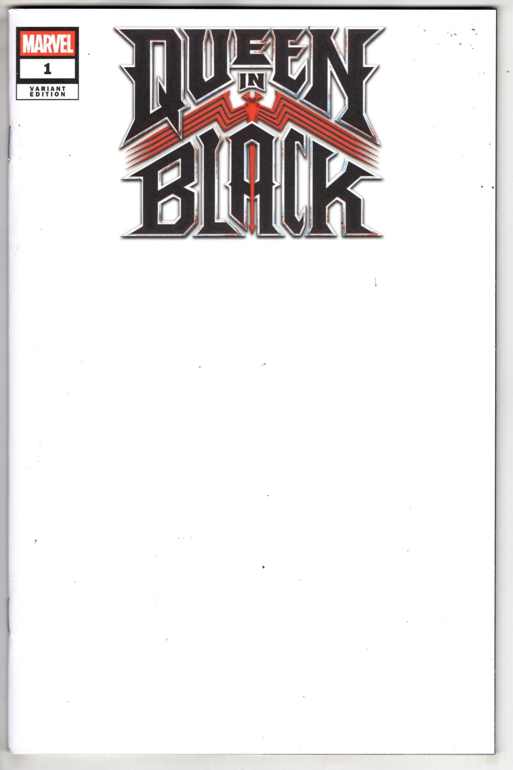 Marvel NEW THIS WEEK QUEEN IN BLACK #1 BLANK COVER VARIANT (VF/NM)