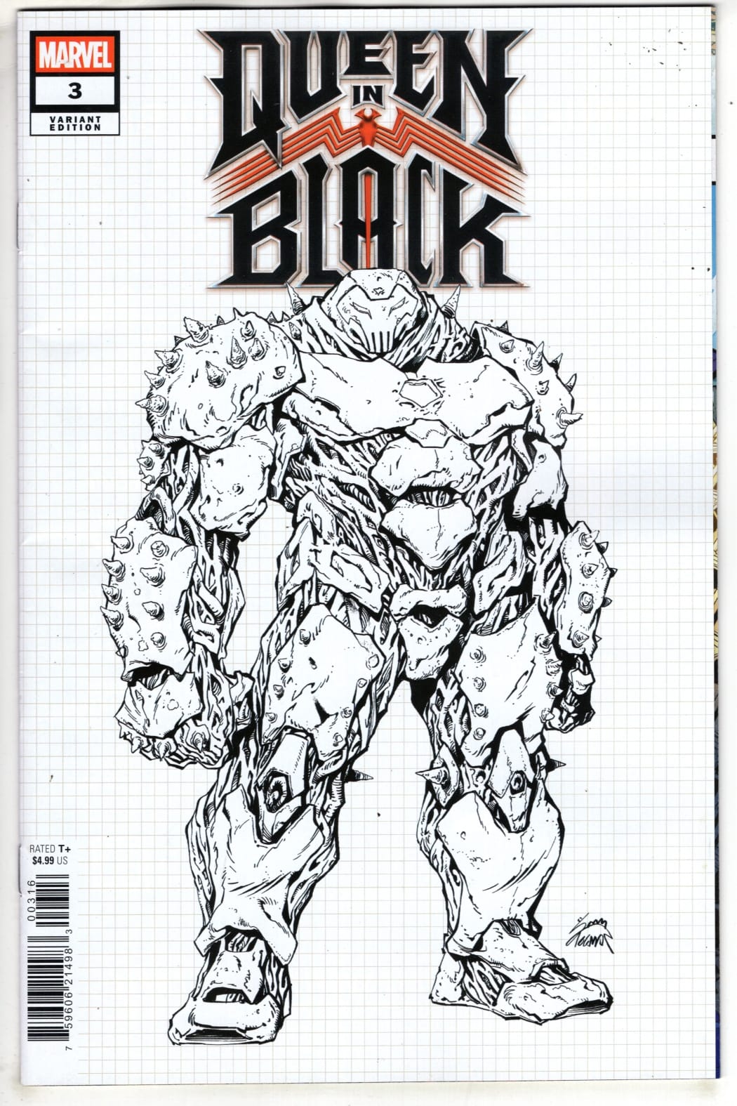 Marvel NEW THIS WEEK QUEEN IN BLACK #3 RYAN STEGMAN DESIGN VARIANT [QIB] (VF/NM)