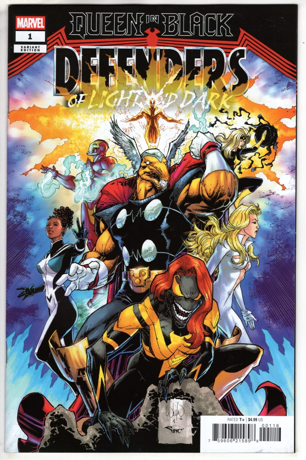 Marvel NEW THIS WEEK QUEEN IN BLACK: DEFENDERS OF LIGHT AND DARK #1 WHILCE PORTACIO VARIANT [QIB] (VF/NM)