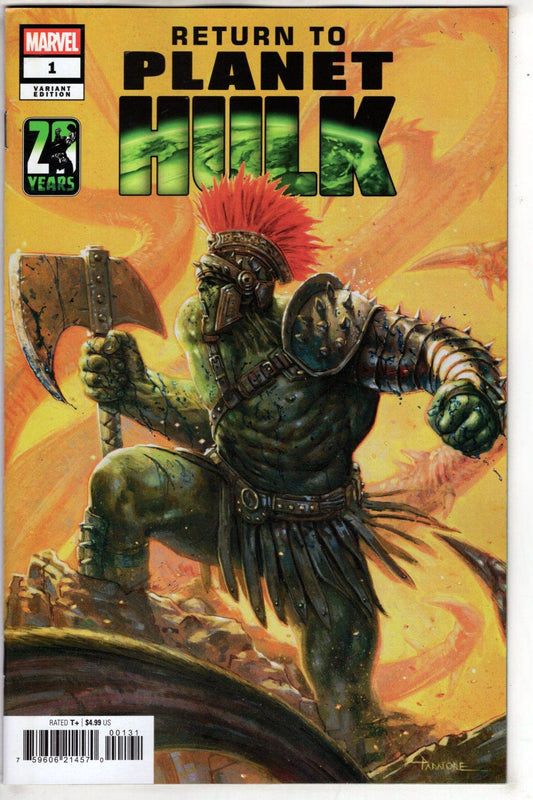Marvel NEW THIS WEEK RETURN TO PLANET HULK #1 DAVIDE PARATORE VARIANT