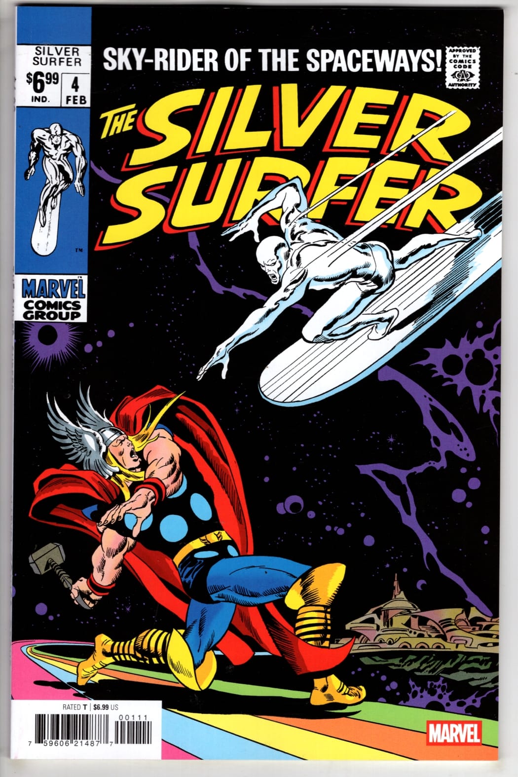 Marvel NEW THIS WEEK SILVER SURFER #4 FACSIMILE EDITION (VF/NM)