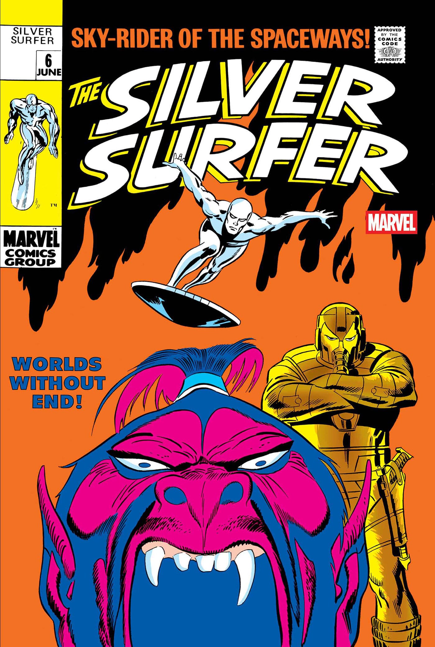 MARVEL NEW THIS WEEK SILVER SURFER #6 FACSIMILE EDITION FOIL VARIANT (VF/NM)