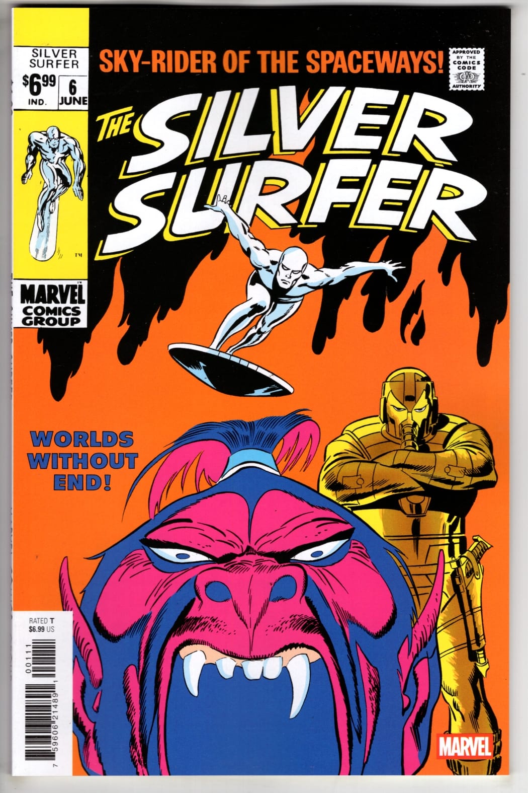 MARVEL NEW THIS WEEK SILVER SURFER #6 FACSIMILE EDITION (VF/NM)