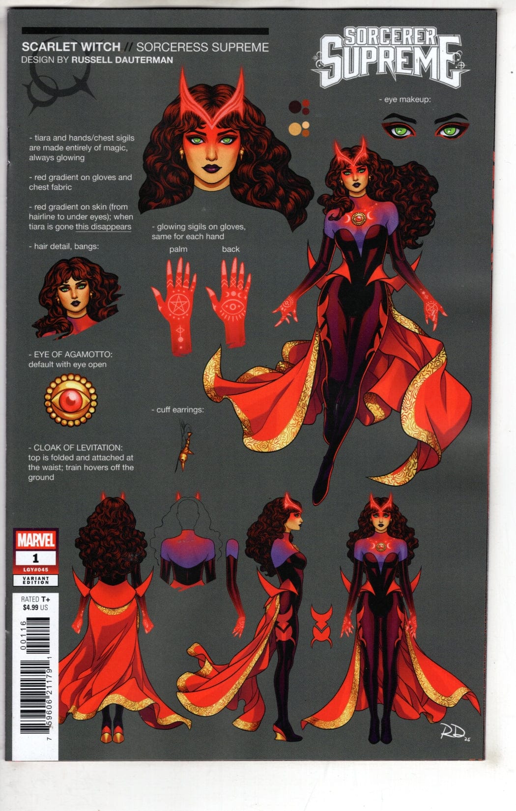 Marvel NEW THIS WEEK SORCERER SUPREME #1 CLASSIFIED DESIGN VARIANT (VF/NM)