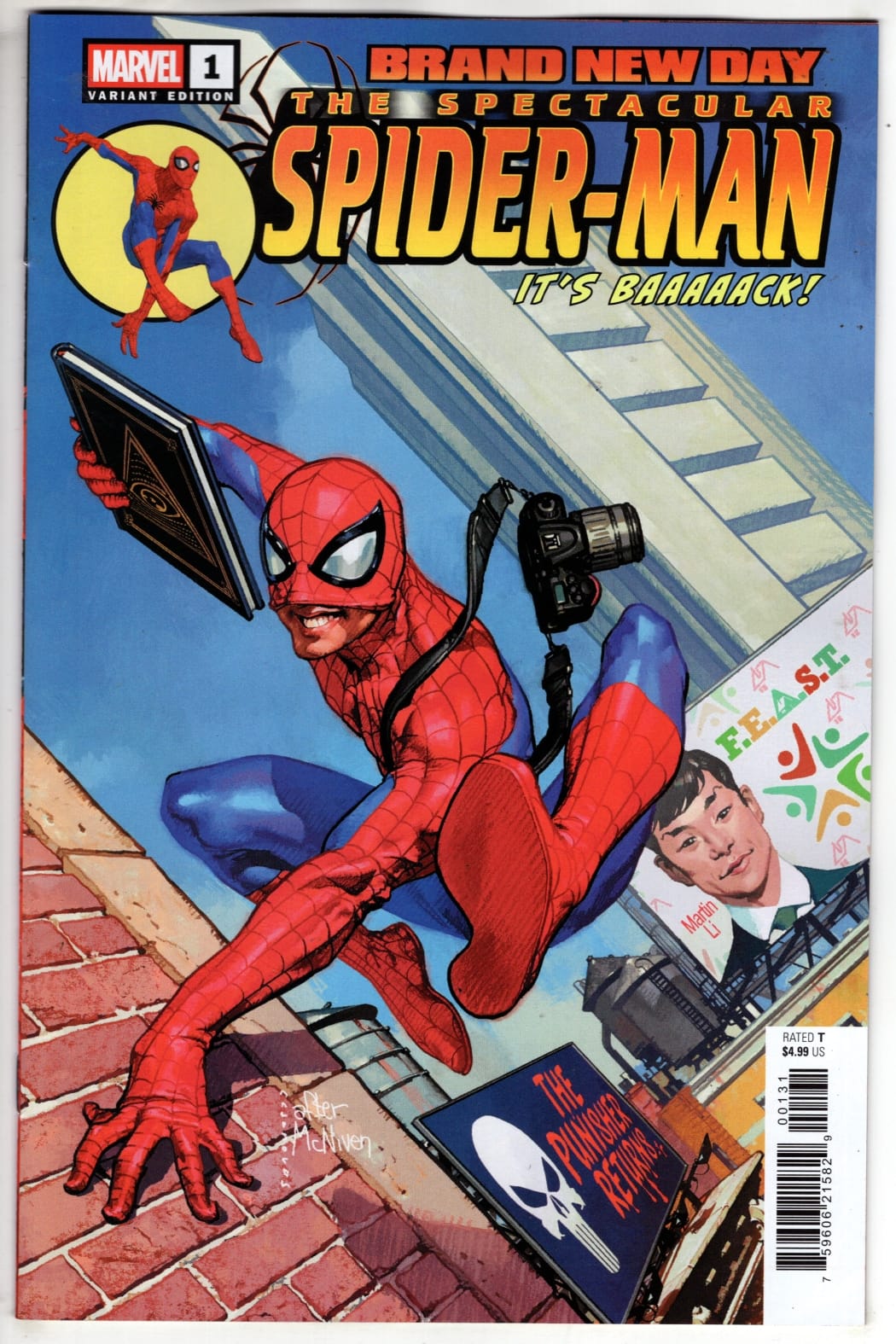 Marvel NEW THIS WEEK SPECTACULAR SPIDER-MAN: BRAND NEW DAY #1 TBD ARTIST HOMAGE VAIRANT (VF/NM)