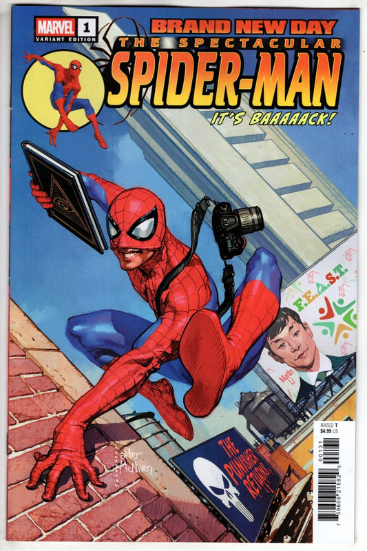 Marvel NEW THIS WEEK SPECTACULAR SPIDER-MAN: BRAND NEW DAY #1 TBD ARTIST HOMAGE VAIRANT (VF/NM)