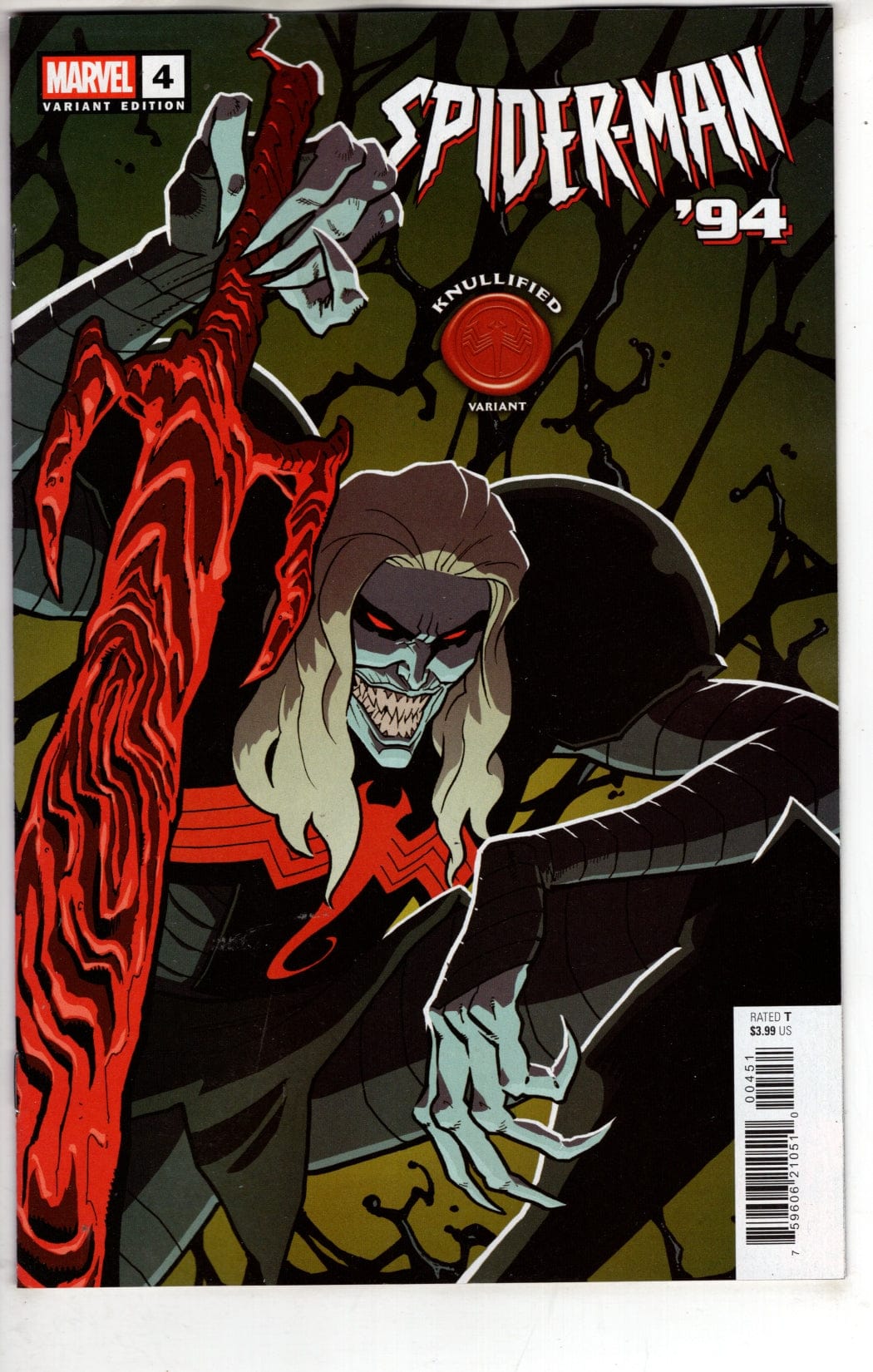 Marvel NEW THIS WEEK SPIDER-MAN '94 #4 JUSTIN MASON KNULLIFIED VARIANT