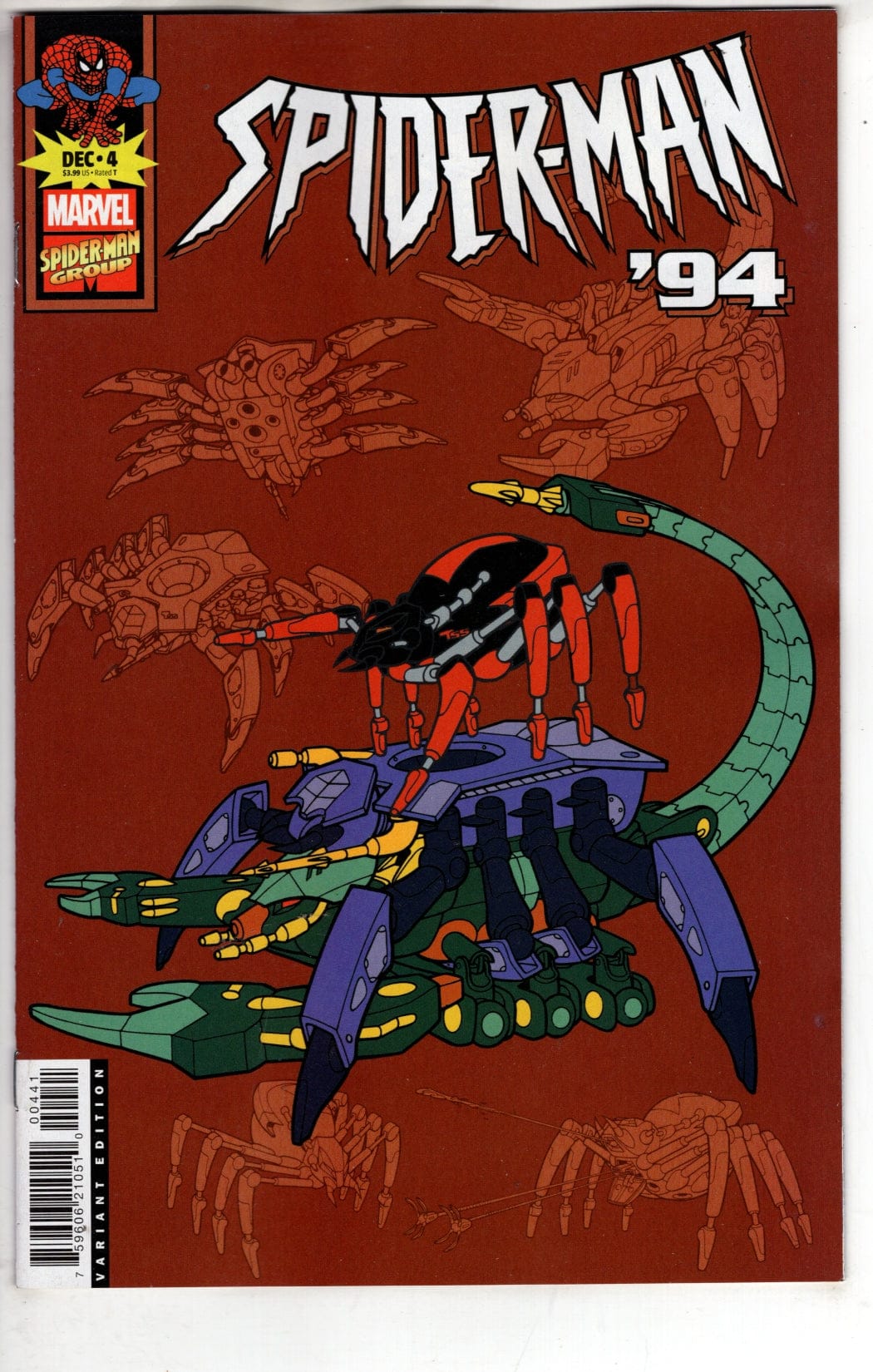 Marvel NEW THIS WEEK SPIDER-MAN '94 #4 MARVEL ANIMATION VARIANT
