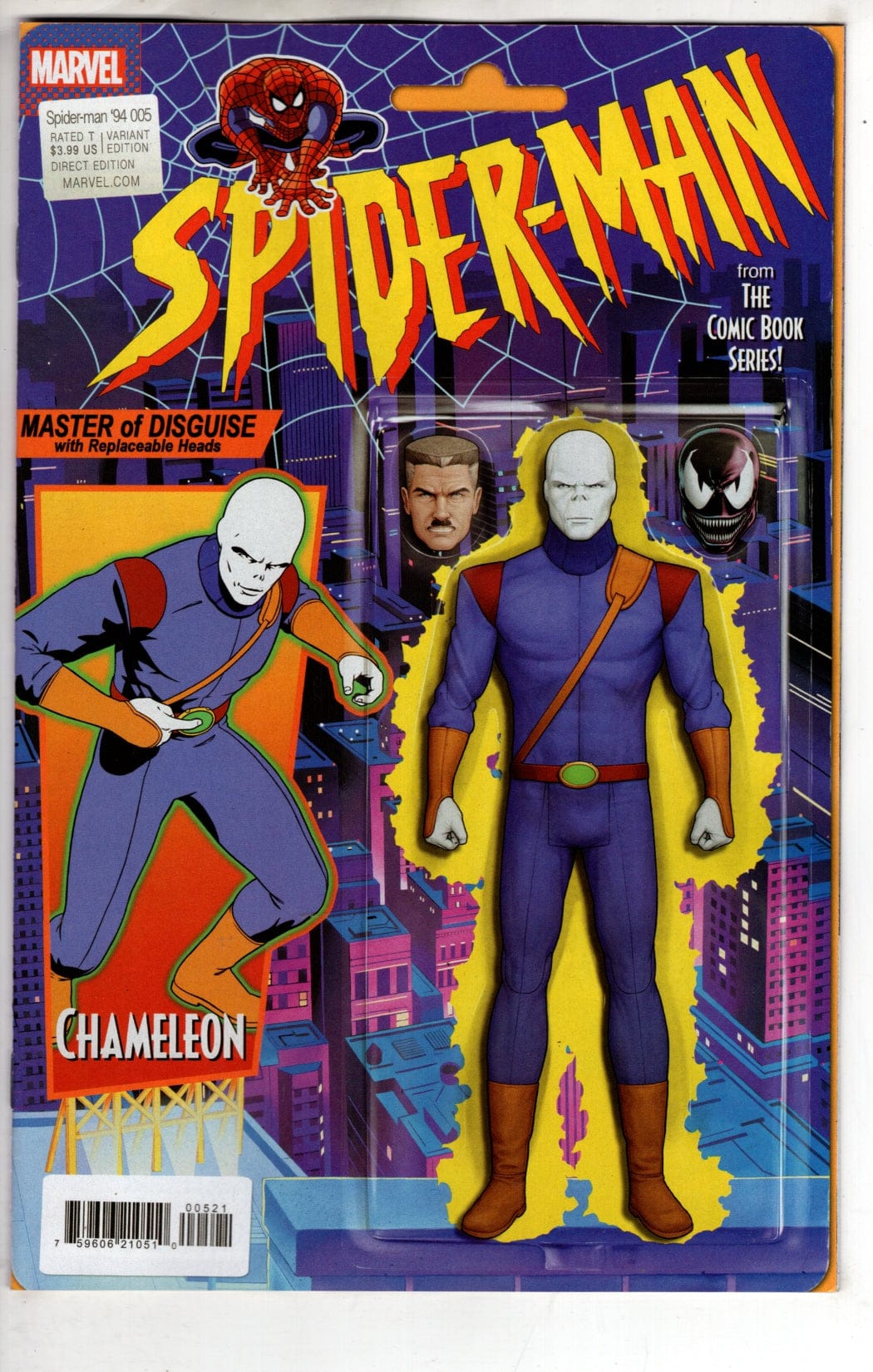 Marvel NEW THIS WEEK SPIDER-MAN '94 #5 ACTION FIGURE VARIANT (COMIC BOOK) (VF/NM)