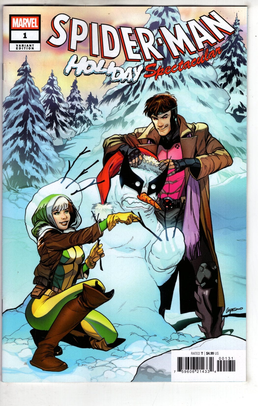 Marvel NEW THIS WEEK SPIDER-MAN: HOLIDAY SPECTACULAR #1 EMA LUPACCHINO VARIANT [VF/NM]