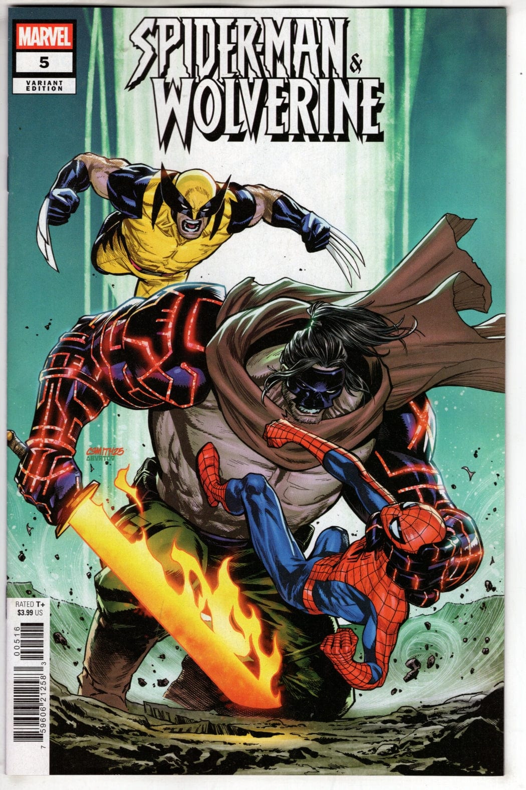 Marvel NEW THIS WEEK SPIDER-MAN & WOLVERINE #5 CORY SMITH VARIANT