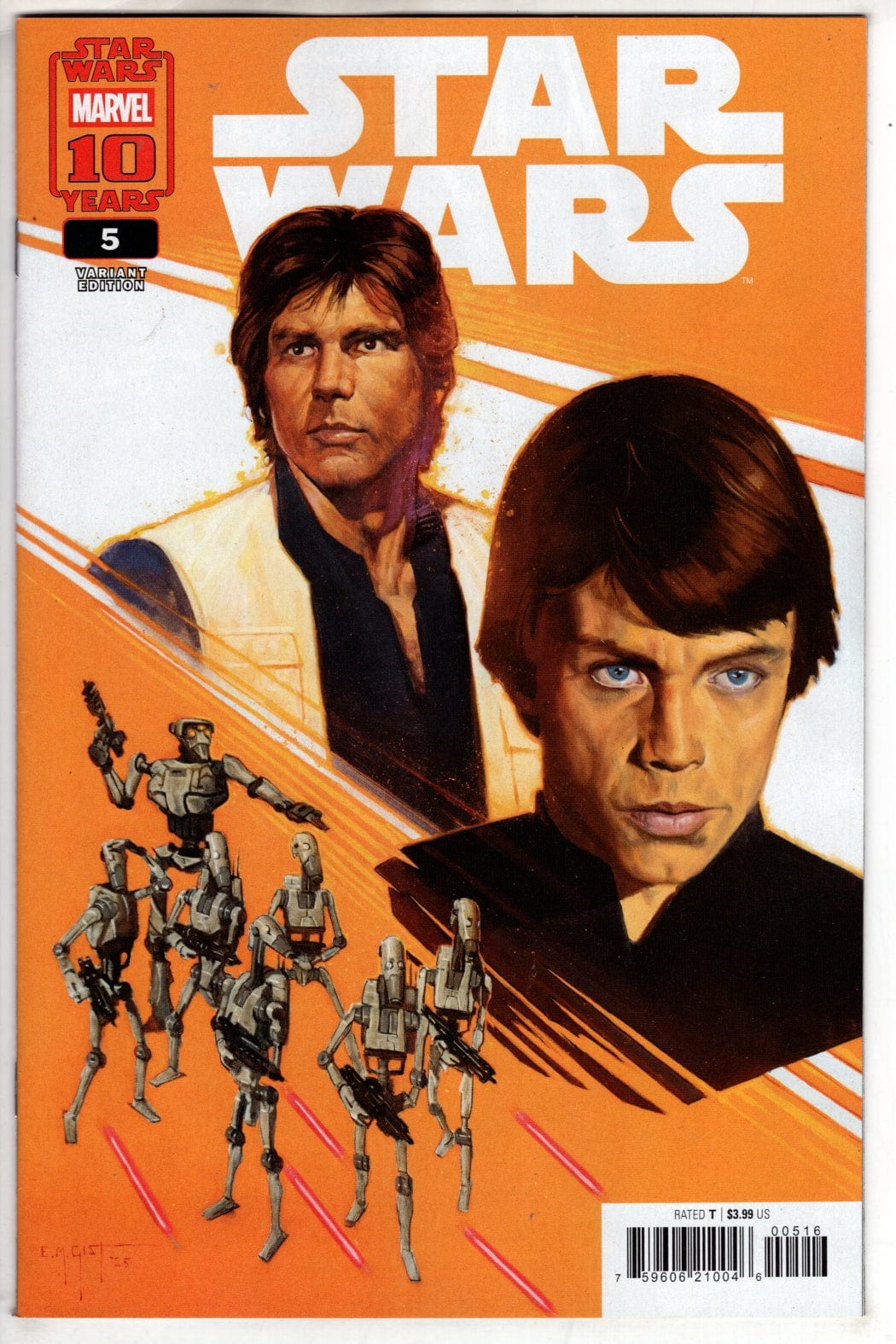 Marvel NEW THIS WEEK STAR WARS #5 E.M. GIST VARIANT
