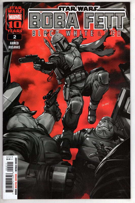 Marvel NEW THIS WEEK STAR WARS: BOBA FETT - BLACK  WHITE & RED #2