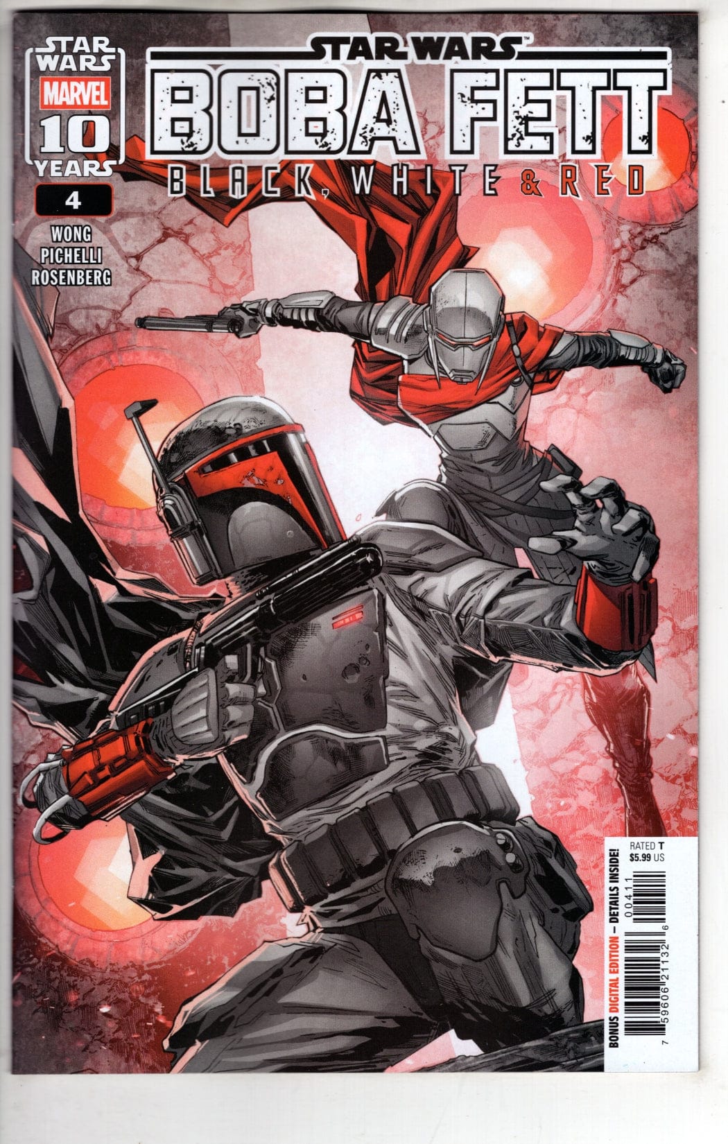 Marvel NEW THIS WEEK STAR WARS: BOBA FETT - BLACK  WHITE & RED #4 (VF/NM)
